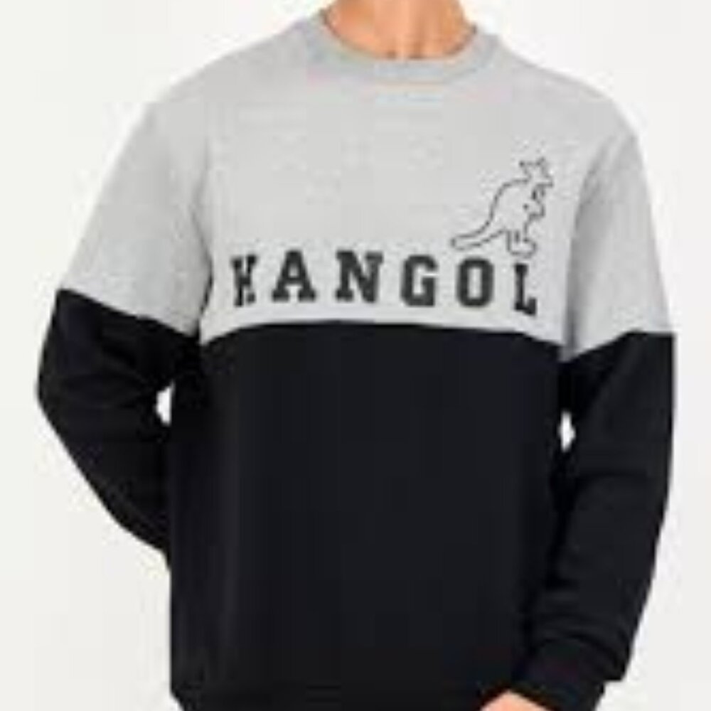 Kangol Men's Two-Tone Crewneck Sweater Small